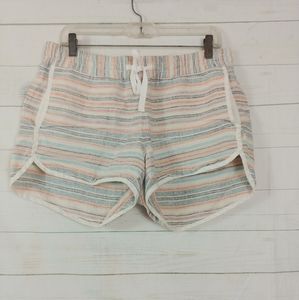 Athleta Linen Jacquard Sandbar Shorts Size 10
